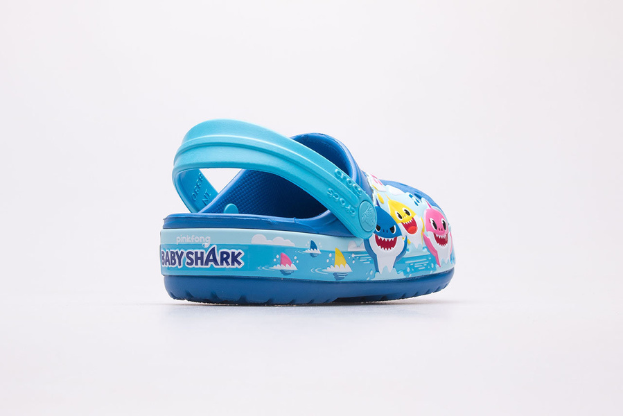 Chodaki dziecięce CROCS FL BABYSHARK BAND CLOG T 207066-4JL