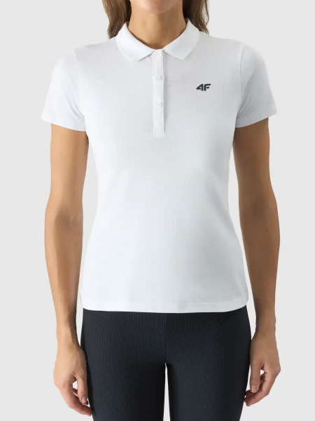 Koszulka damska polo 4F 4FWSS24TPTSF132-10S