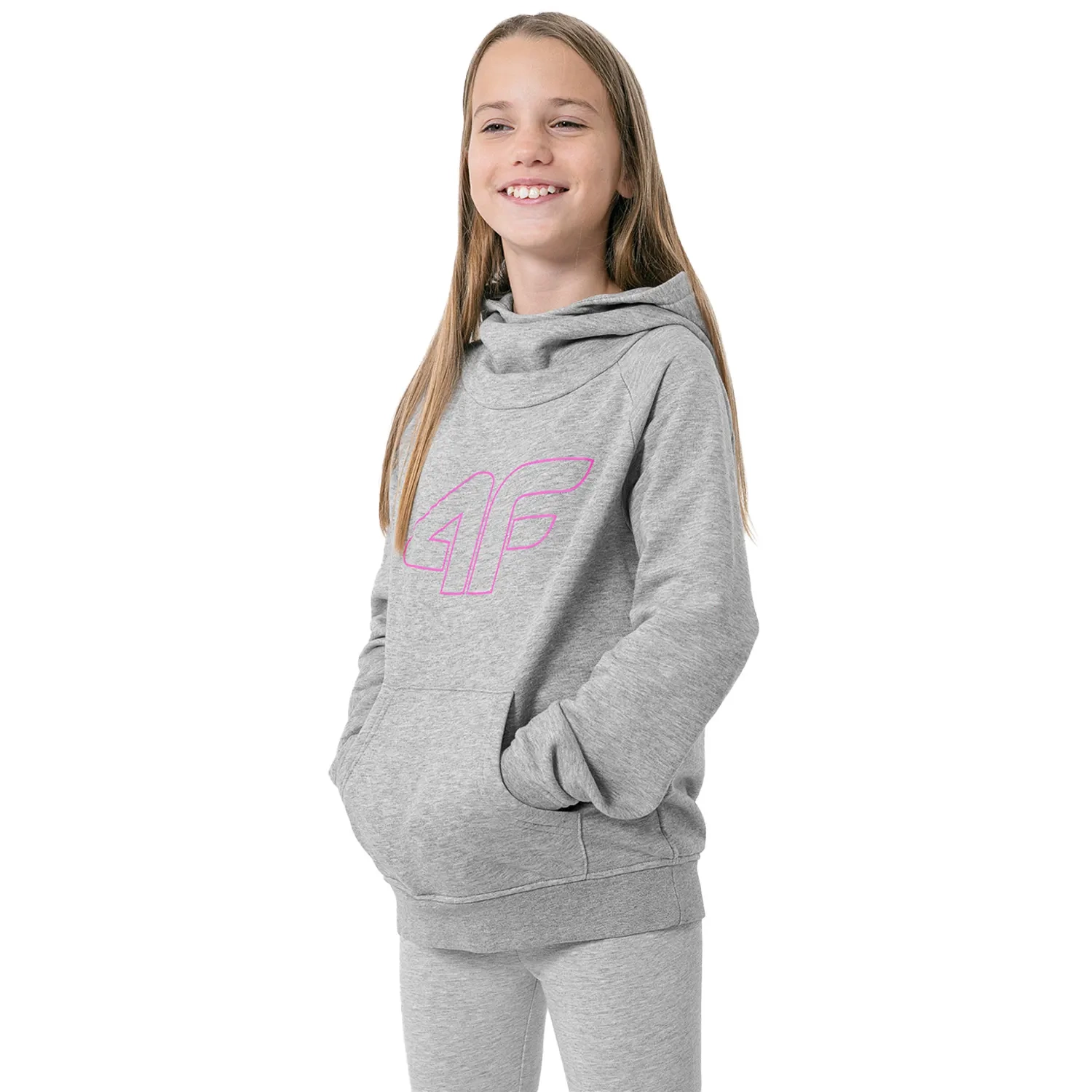 Bluza dziecięca z kapturem 4F HJZ22-JBLD002-25M