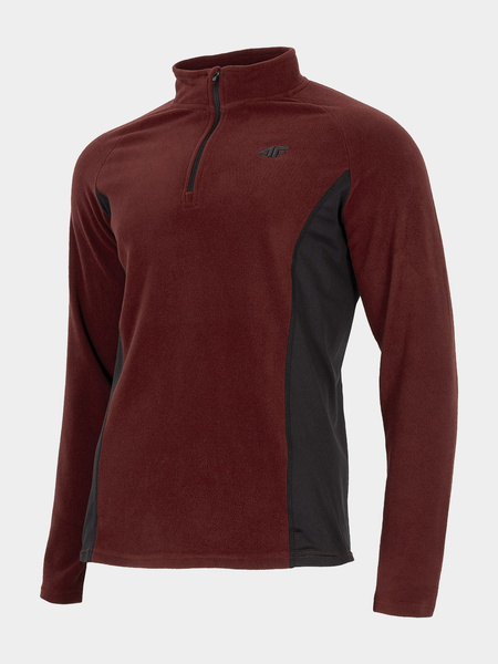 Bluza męska z kapturem rozpinana polarowa 4F H4Z21-BIMP034-60S