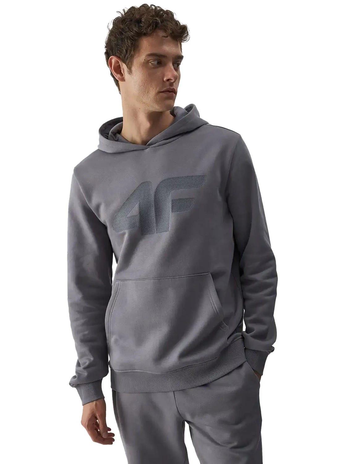 Bluza męska z kapturem 4F 4FWMM00TSWSM1464-25S