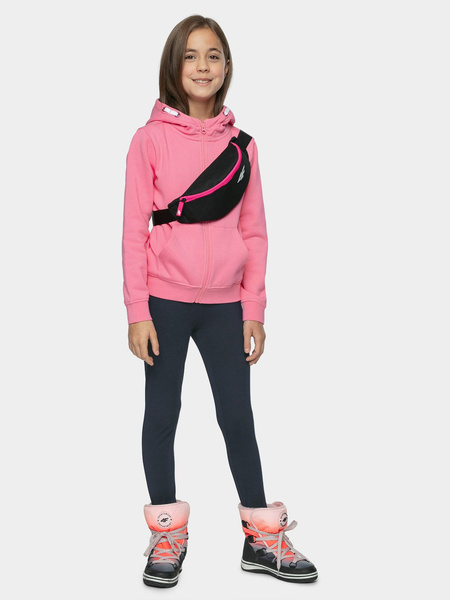 Bluza dziecięca z kapturem rozpinana 4F HJZ21-JBLD002-54S