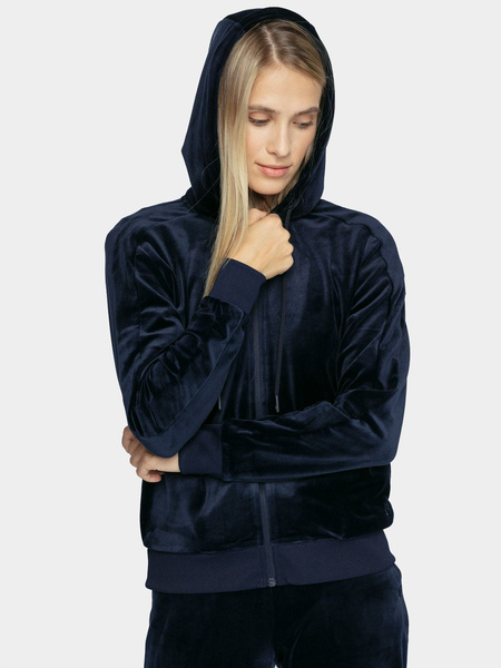 Bluza damska z kapturem rozpinana polarowa 4F H4Z21-BLD024-30S