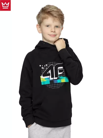 Bluza dziecięca z kapturem 4F 4FJAW22TSWSM498-20S