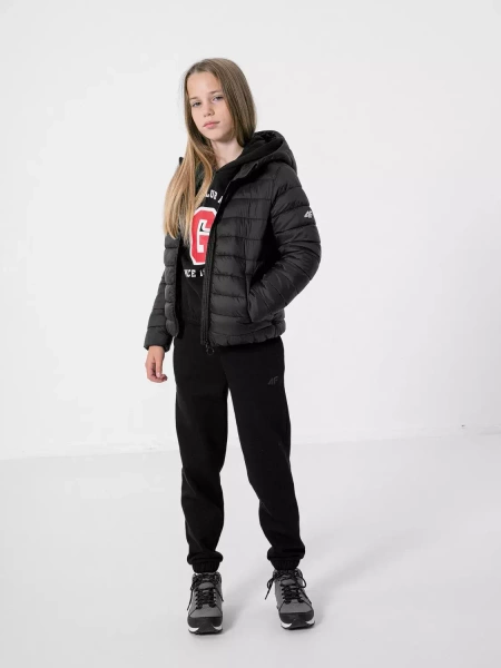 Kurtka dziecięca zimowa puchowa 4F HJZ22-JKUDP001-20S
