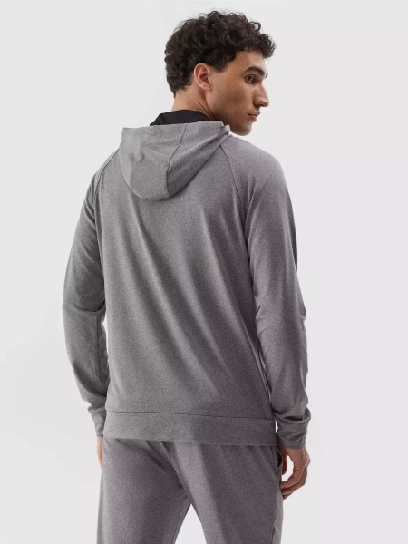 Bluza męska z kapturem rozpinana 4F 4FAW23TFSWM209-27M 