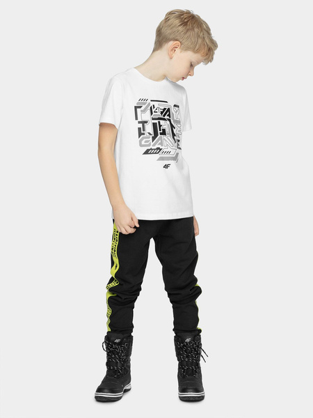 Koszulka dziecięca 4F HJZ21-JTSM006B-10S