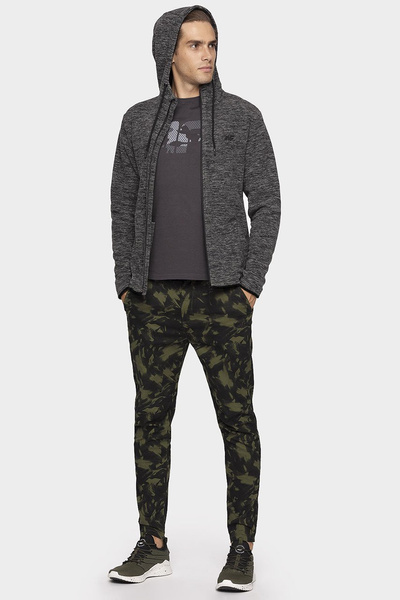 Bluza męska z kapturem rozpinana polarowa 4F H4Z19-PLM070-24M