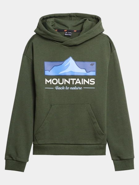 Bluza dziecięca z kapturem 4F 4FJAW23TSWSM634-41S