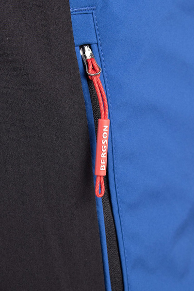 Kurtka męska softshell wiatroodporna BERGSON NORDIC SS BLUE