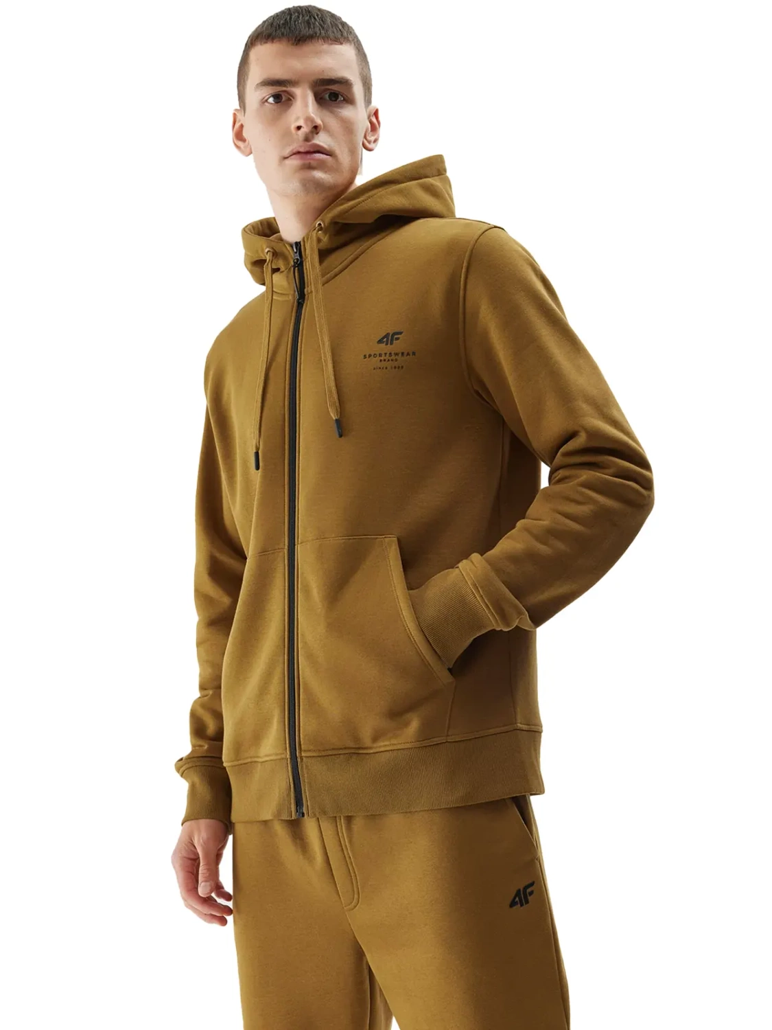 Bluza męska z kapturem rozpinana 4F 4FAW23TSWSM0774-74S