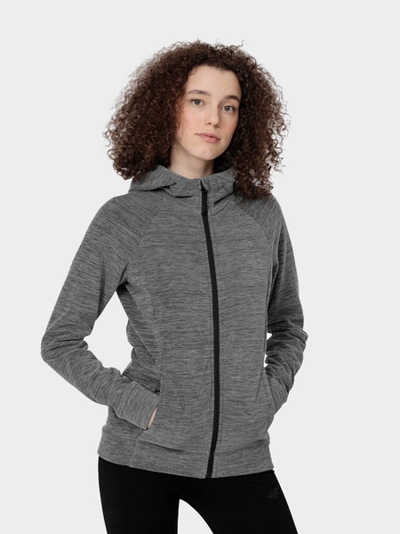 Bluza damska z kapturem rozpinana polarowa 4F NOSH4-PLD351-24M