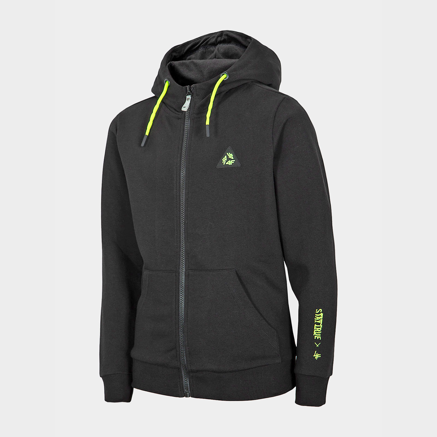 Bluza dziecięca z kapturem rozpinana 4F HJL21-JBLM004-20S