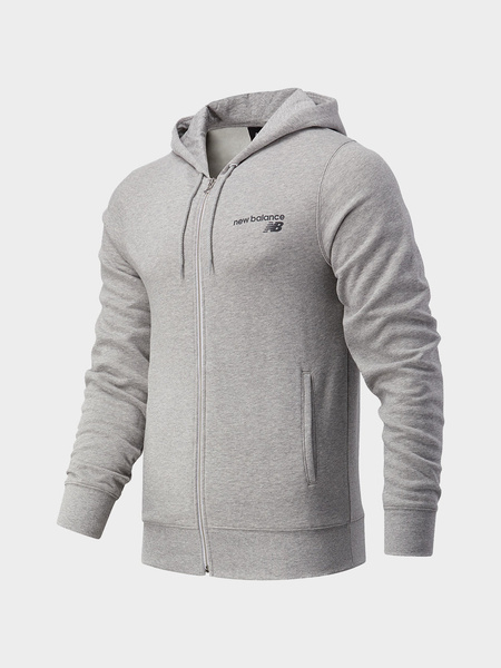 Bluza męska z kapturem rozpinana NEW BALANCE MJ03907-AG