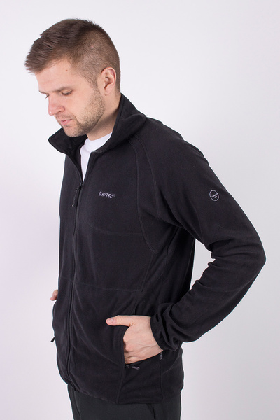 Bluza męska rozpinana polarowa HI-TEC CAMOLIN BLACK