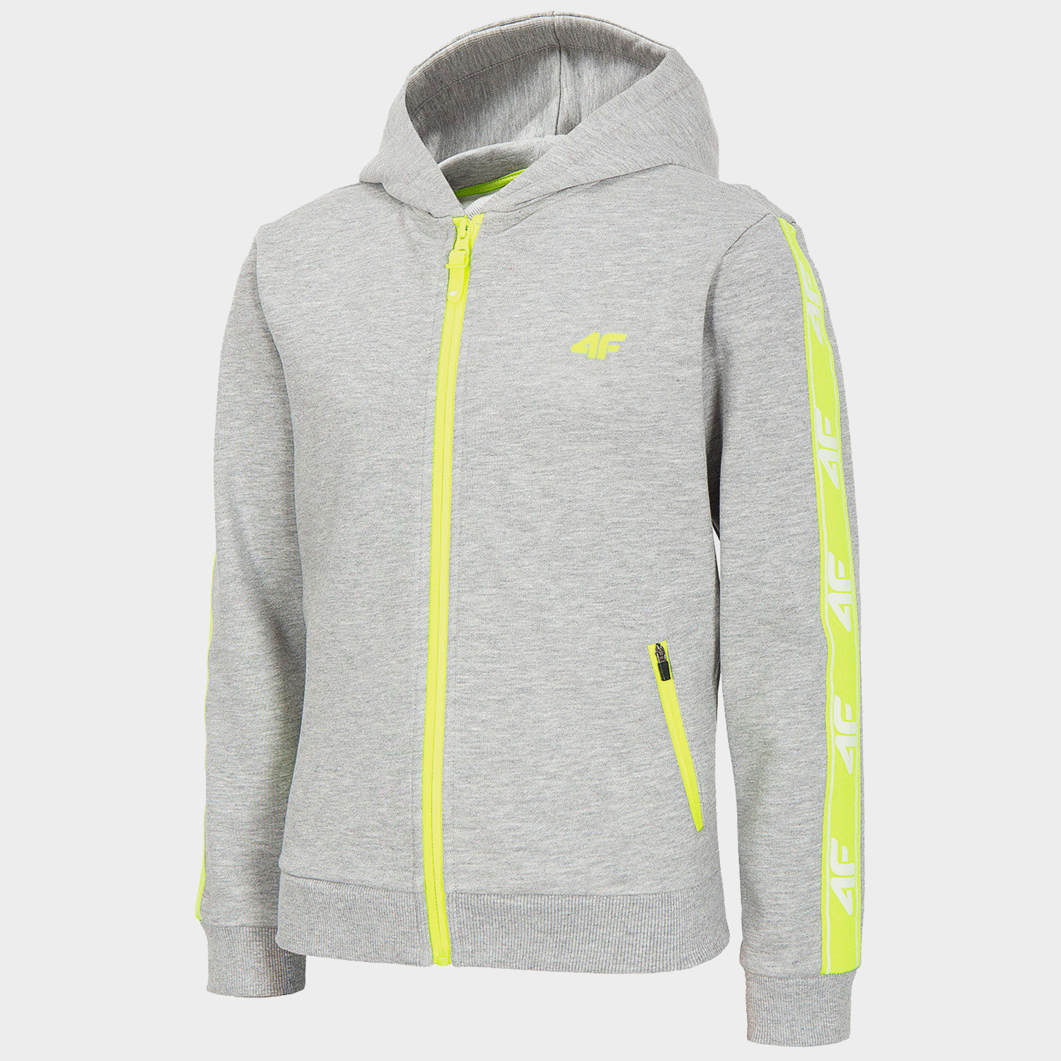 Bluza dziecięca z kapturem rozpinana 4F HJL20-JBLM002A-25M