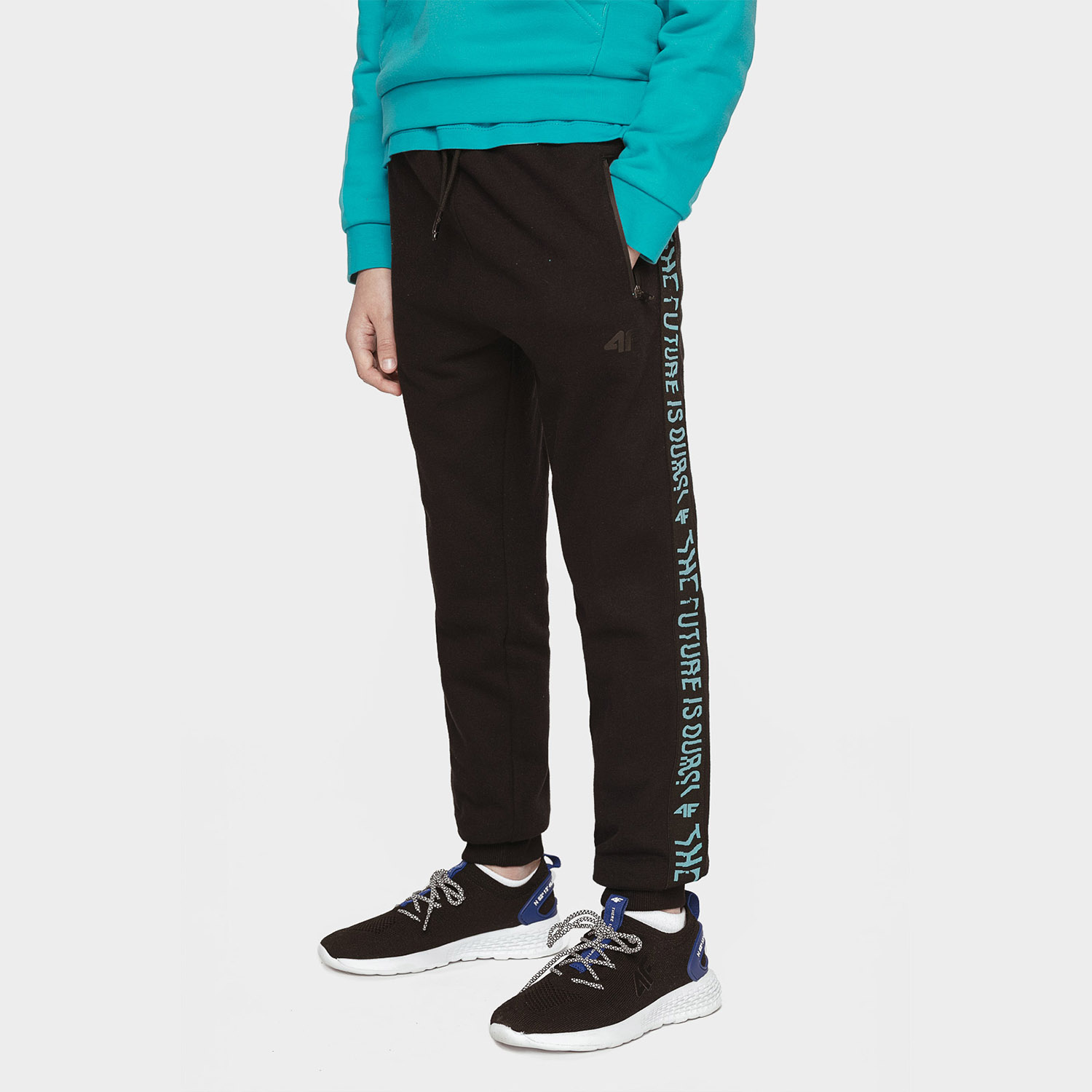 Spodnie dresowe dziecięce 4F HJL21-JSPMD002-21S