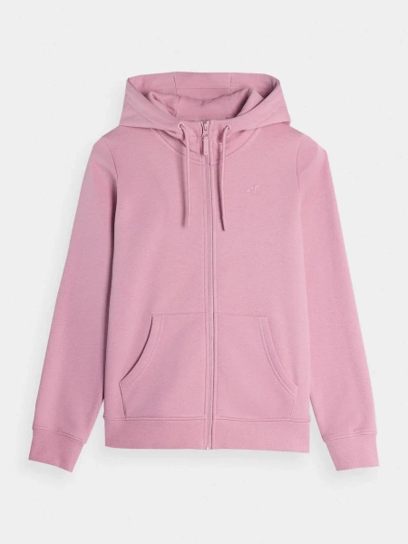 Bluza damska z kapturem rozpinana 4F 4FAW23TSWSF0730-56S 