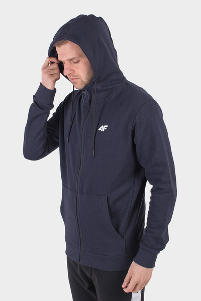Bluza męska z kapturem rozpinana 4F NOSH4-BLM004-31S