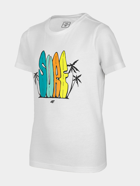 Koszulka dziecięca 4F JUNIOR HJL22-JTSM009-10S