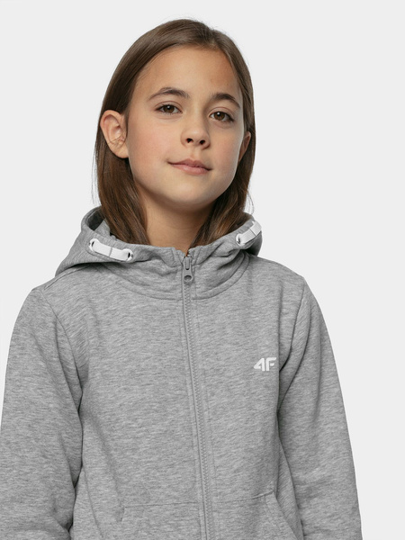 Bluza dziecięca z kapturem rozpinana 4F HJZ21-JBLD002A-27M