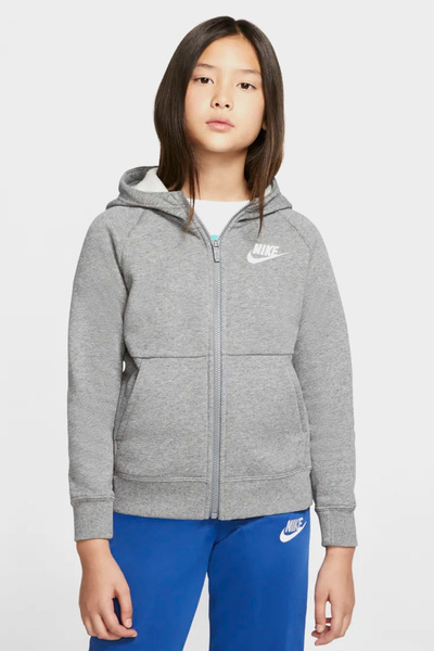 Bluza dziecięca z kapturem rozpinana NIKE NSW BV2712-091