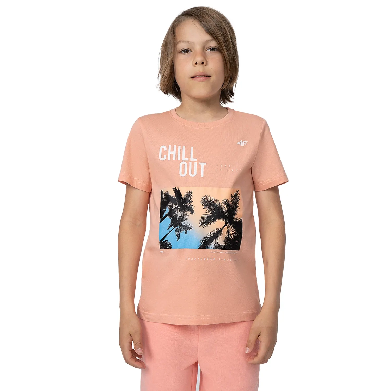 Koszulka dziecięca 4F 4FJSS23TTSHM288-64S