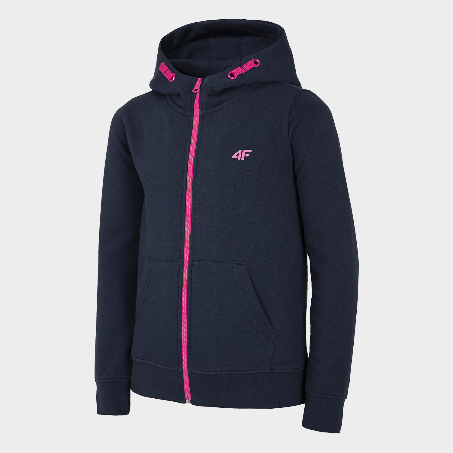 Bluza dziecięca z kapturem rozpinana 4F HJL21-JBLD001A-31S