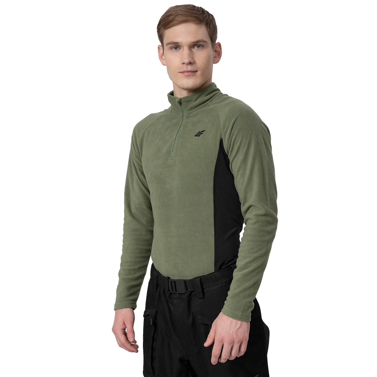 Bluza męska z kapturem rozpinana polarowa 4F H4Z22-BIMP011-41S