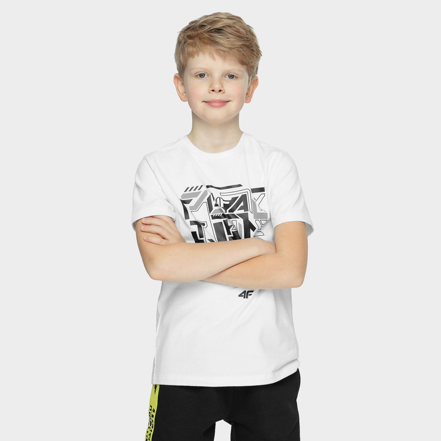 Koszulka dziecięca 4F HJZ21-JTSM006B-10S