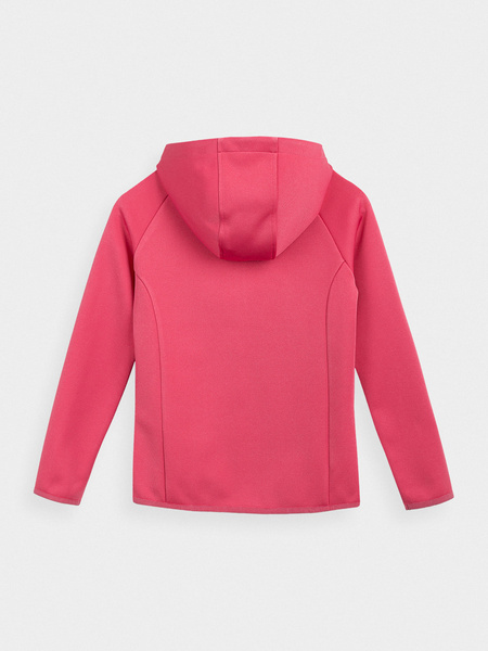 Bluza dziecięca z kapturem rozpinana polarowa 4F HJL21-JPLD001A-53S