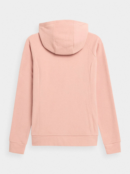 Bluza damska z kapturem rozpinana polarowa 4F NOSH4-PLD351-65S