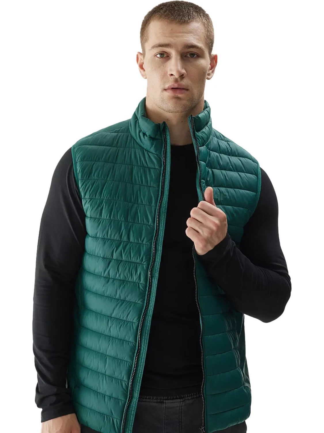 Kurtka męska puchowa bezrękawnik 4F 4FAW23TVESM062-41S