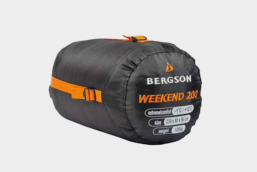 Śpiwór mumia BERGSON WEEKEND 200 BRG00123 BLACK