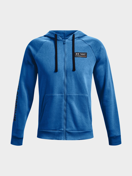 Bluza męska z kapturem rozpinana Under Armour Rival Fleece 1370344-474
