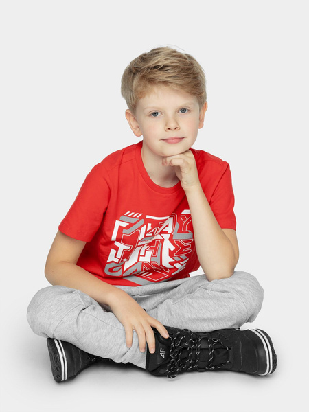 Koszulka dziecięca 4F HJZ21-JTSM006-62S