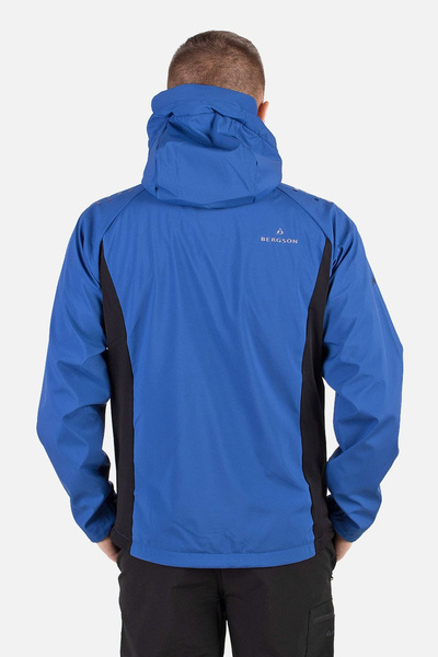 Kurtka męska softshell wiatroodporna BERGSON NORDIC SS BLUE