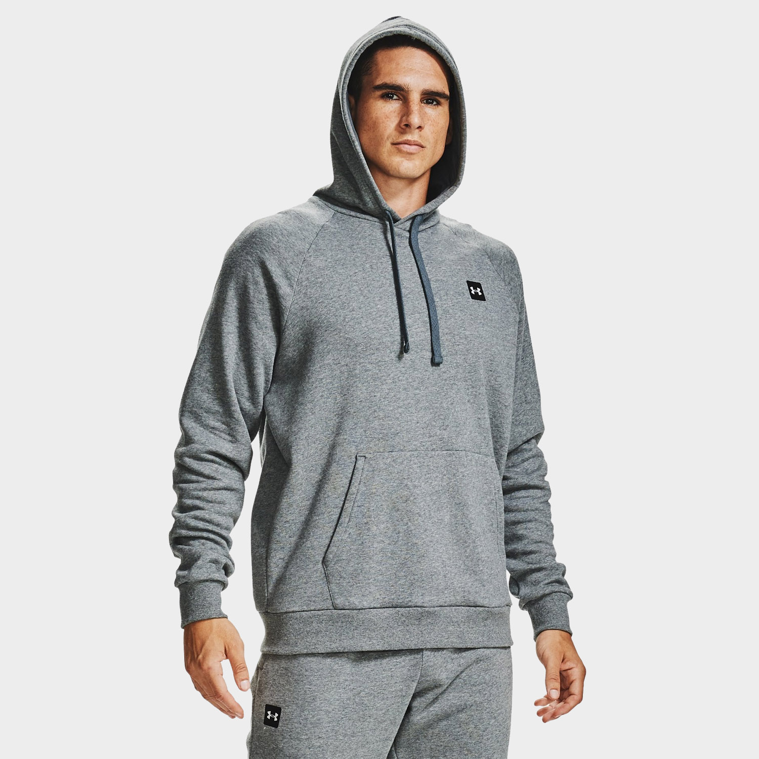 Bluza męska z kapturem Under Armour RIVAL HOODIE 1357092-012