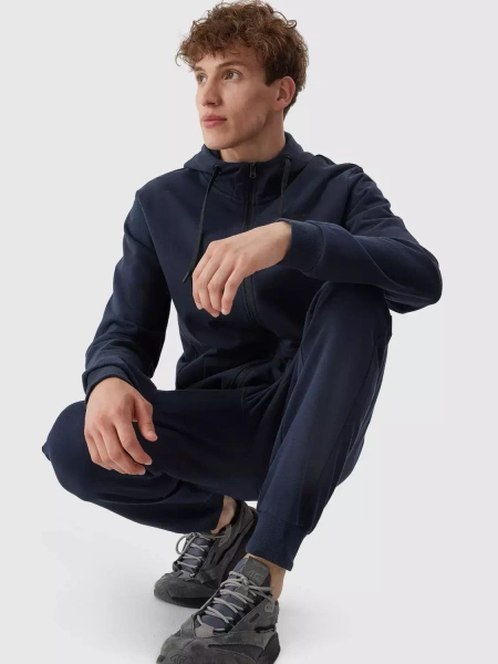 Bluza męska z kapturem rozpinana 4F 4FAW23TSWSM695-30S 