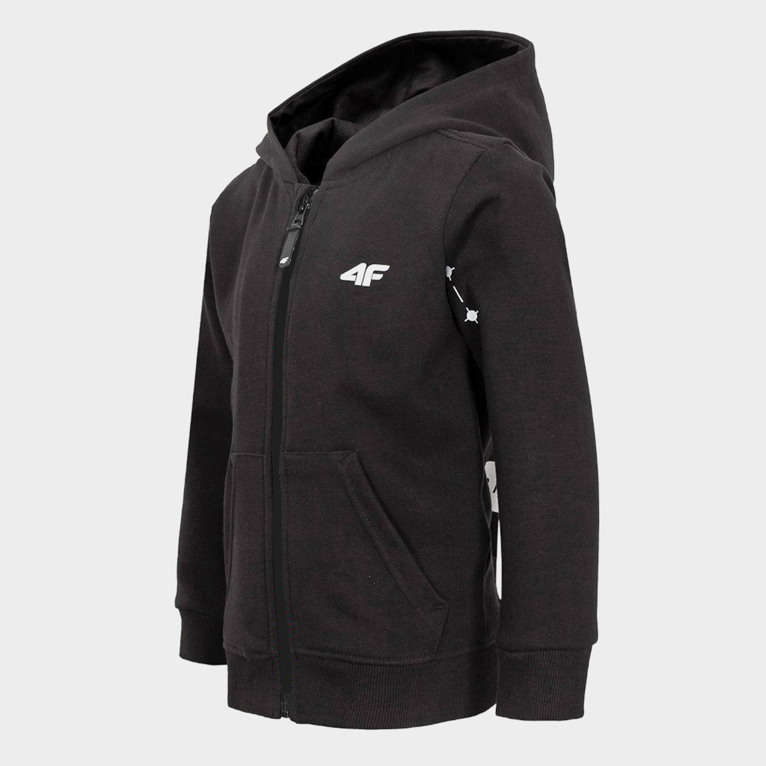Bluza dziecięca z kapturem rozpinana 4F HJZ20-JBLM005-20S