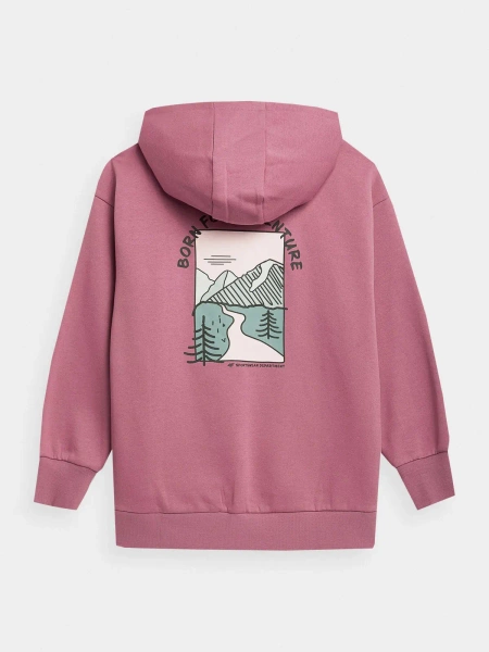 Bluza dziecięca z kapturem 4F 4FJAW23TSWSF642-54S