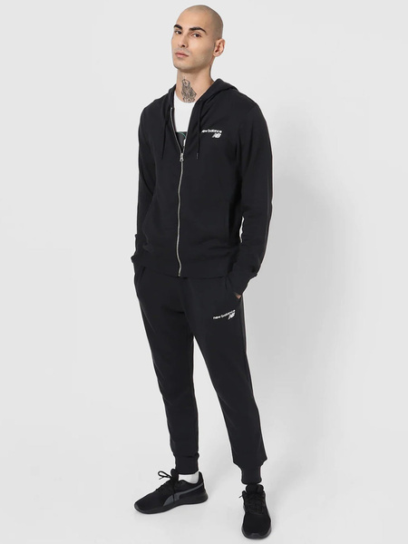 Bluza męska z kapturem rozpinana NEW BALANCE MJ03907-BK