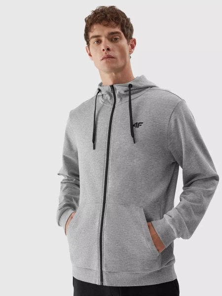 Bluza męska z kapturem rozpinana 4F 4FAW23TSWSM695-27M 