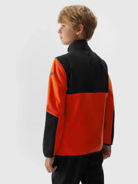 Bluza dziecięca rozpinana polarowa 4F 4FJAW23TFLEM106-70S