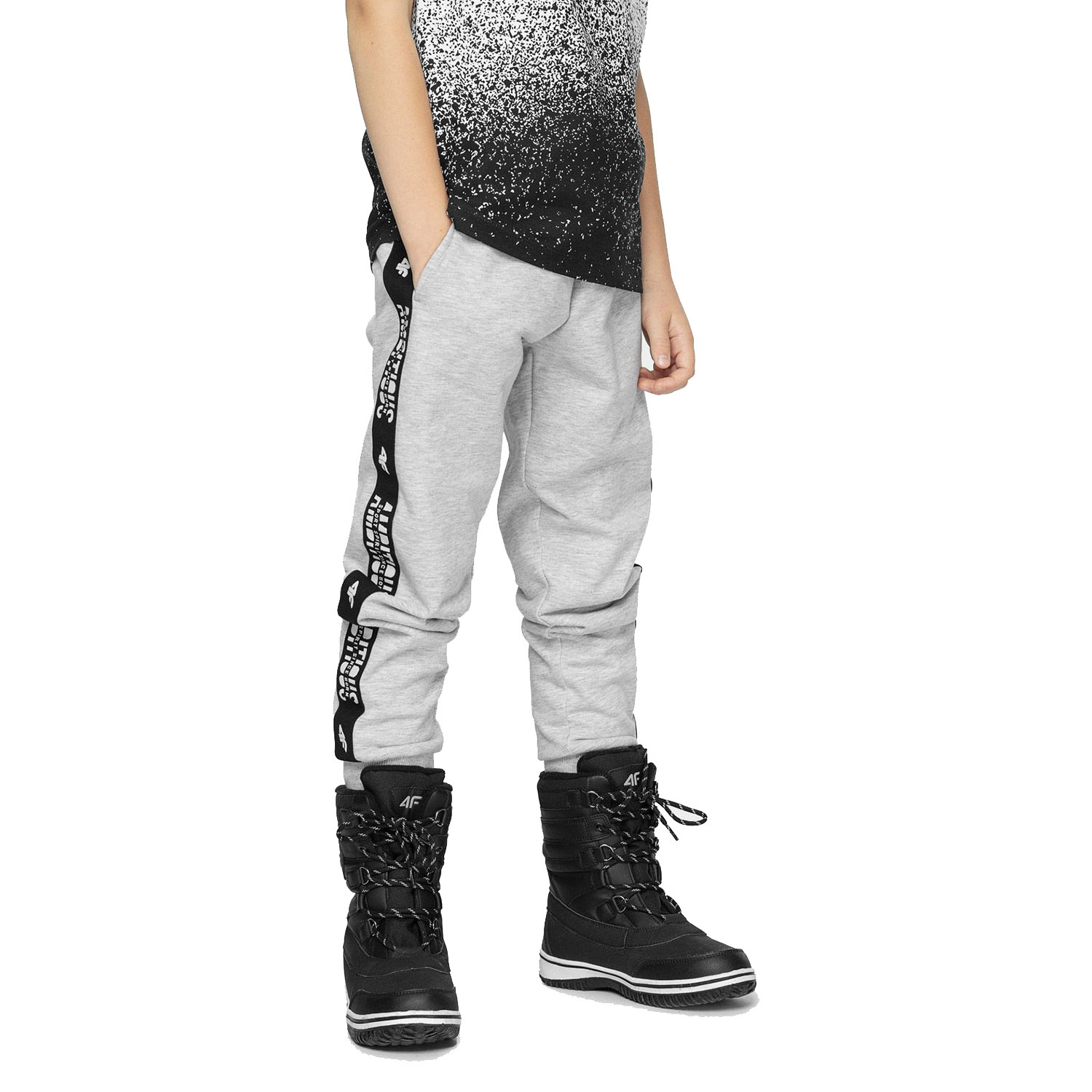 Spodnie dresowe dziecięce 4F HJZ21-JSPMD002A-27M