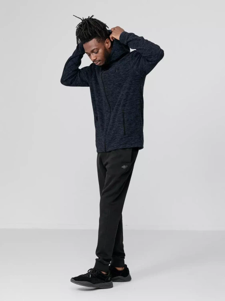 Bluza męska z kapturem rozpinana polarowa 4F H4Z22-PLM351-30M