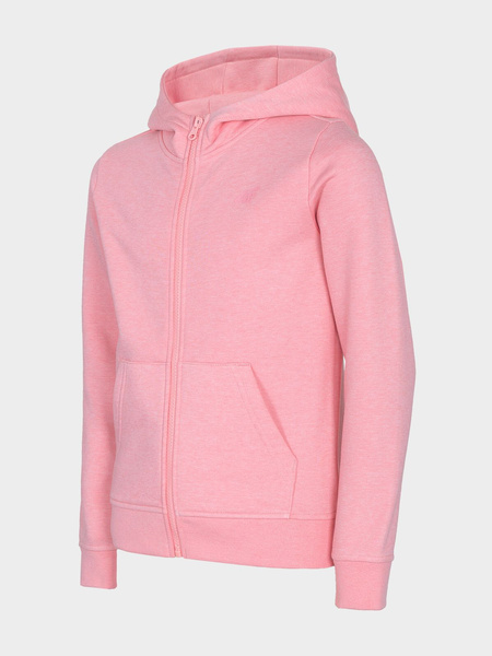 Bluza dziecięca z kapturem rozpinana 4F HJL22-JBLD001-56M
