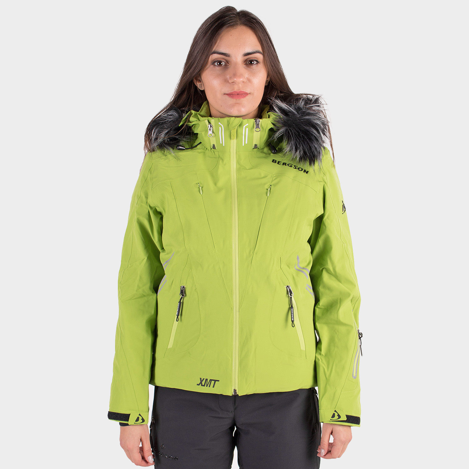 Kurtka damska BERGSON ICEBIRD STX LIME BRG00038