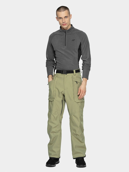 Bluza męska z kapturem rozpinana polarowa 4F H4Z21-BIMP034-22S