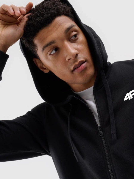 Bluza męska z kapturem rozpinana 4F 4FWAW24TSWSM1966-20S